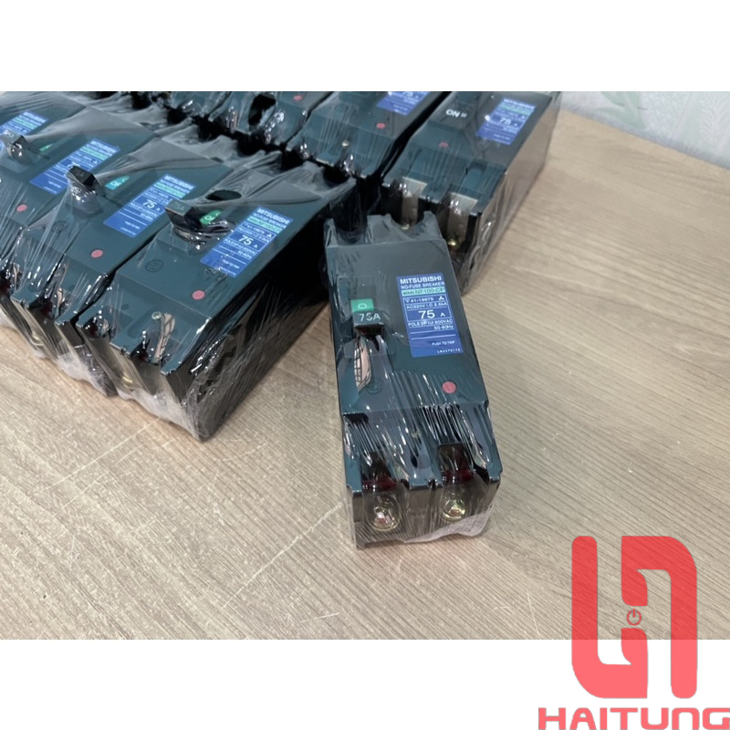 Atomat 2 Pha 75A Mitsubishi, CB 75A 2 Pha, Hàng Tháo Tủ, đã qua sử dụng.