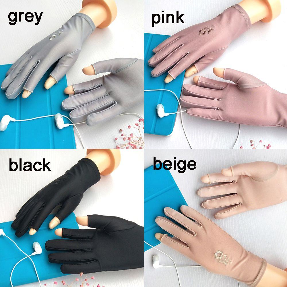 Găng Tay Lái Xe Hở Ngón Chống Trượt Thoáng Khí MIHAN1