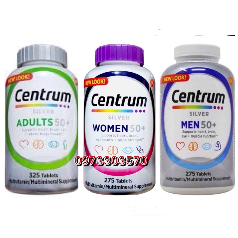[Hàng Mỹ]date10/2024 viên Centrum silver ultra women's 50+ (275viên)