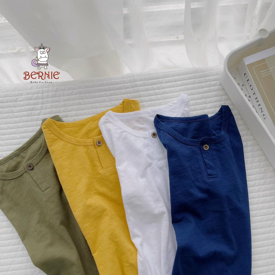 Áo phông cotton cộc tay Bernie size Đại cho bé 23-40kg