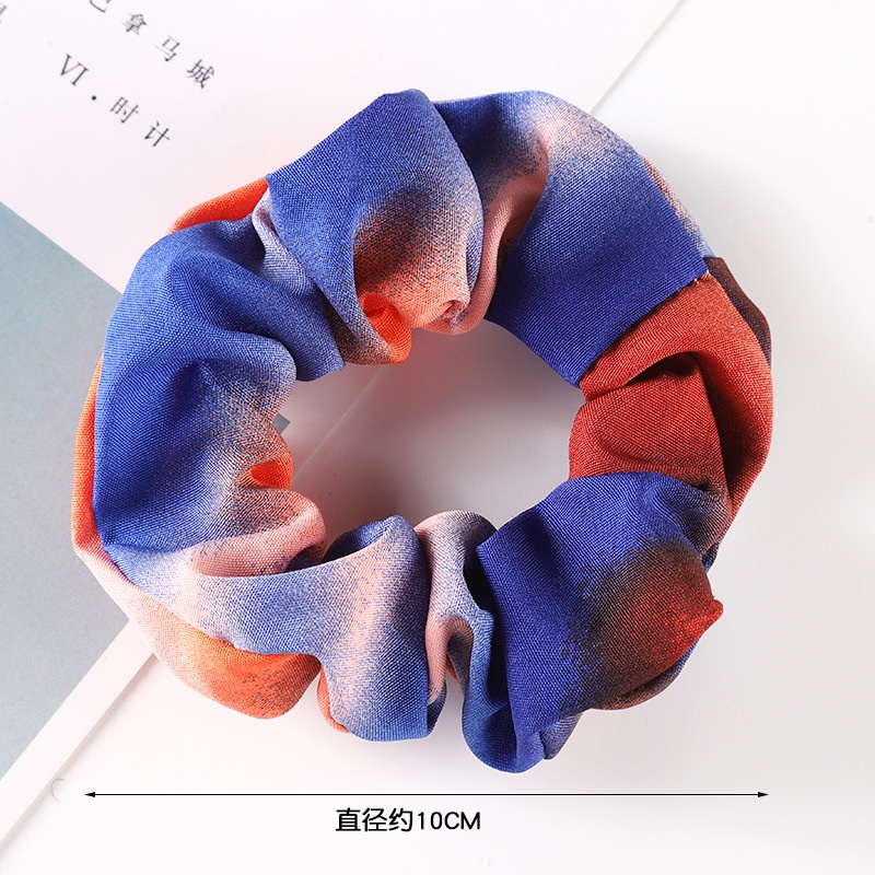 Dây Buộc Tóc Vải Co Giãn Màu Sắc Gradient Đơn Giản Dễ Phối Đồ