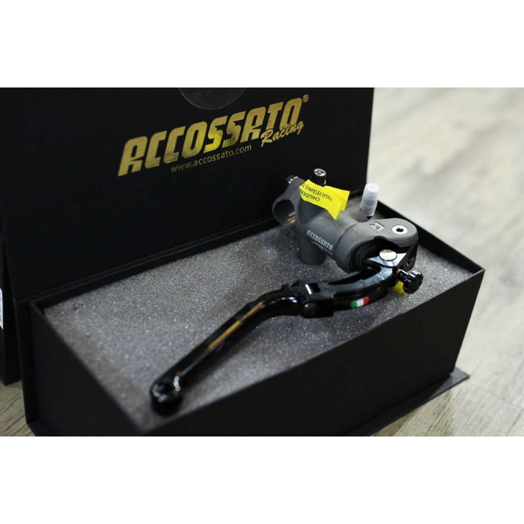 Accossato - Cùm thắng 14/15/19 siêu nhẹ tay ngắn - Home Motocycle Workshop