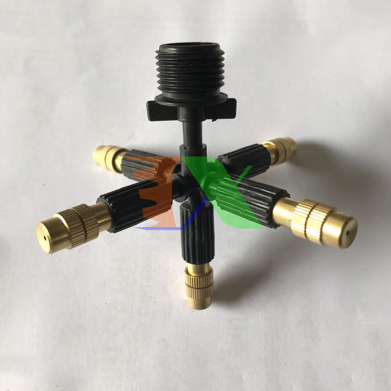 Bộ 5 đầu tưới Phun sương bằng đồng 250Lit/h + Khởi thủy ren 21
