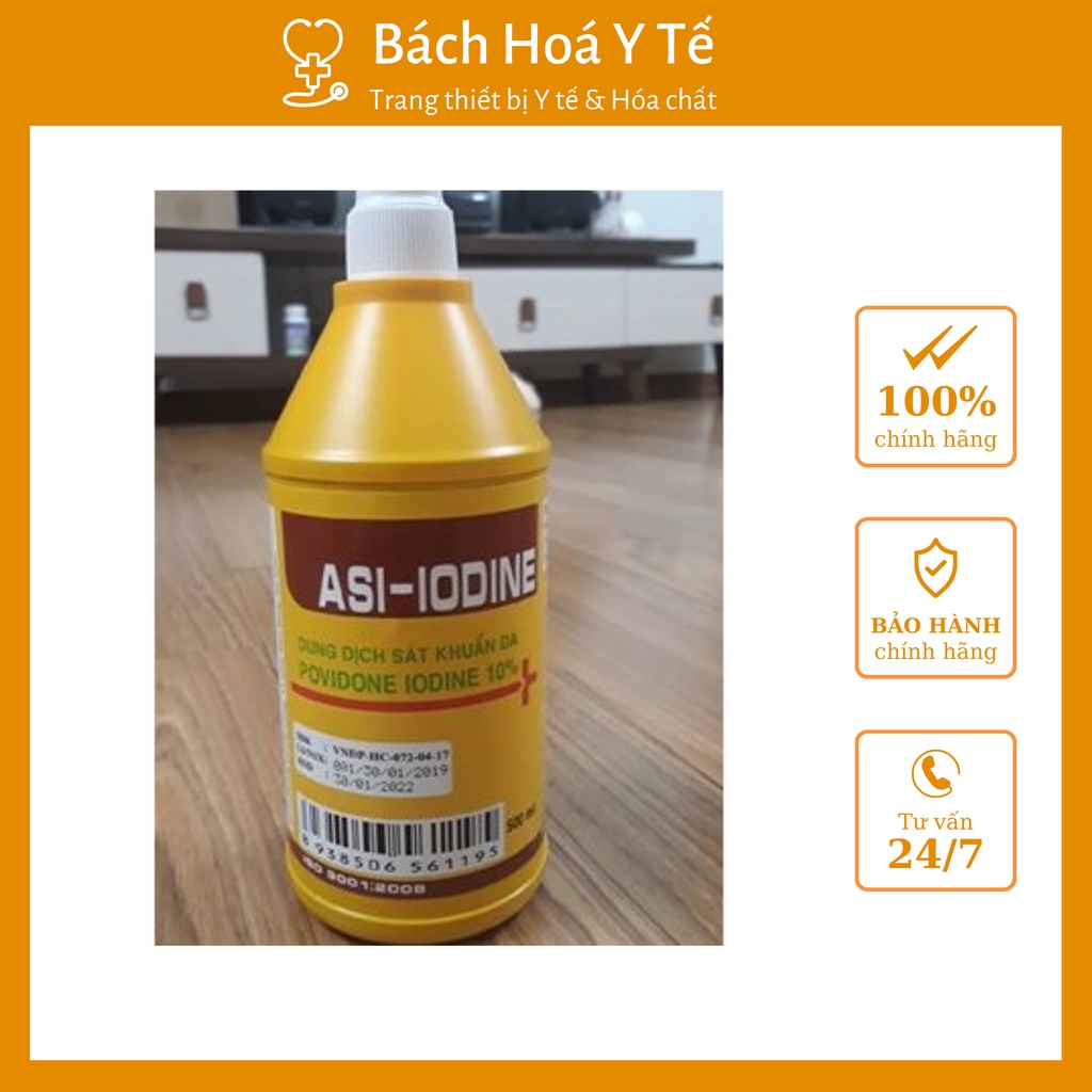 Dung dịch Povidone 10% sát khuẩn, sát trùng da, vết thương [1 Chai/125ml], Thương hiệu Pháp