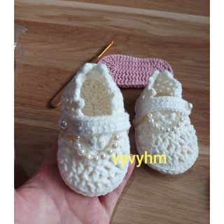 Giày len cho bé 0-12 tháng-handmade