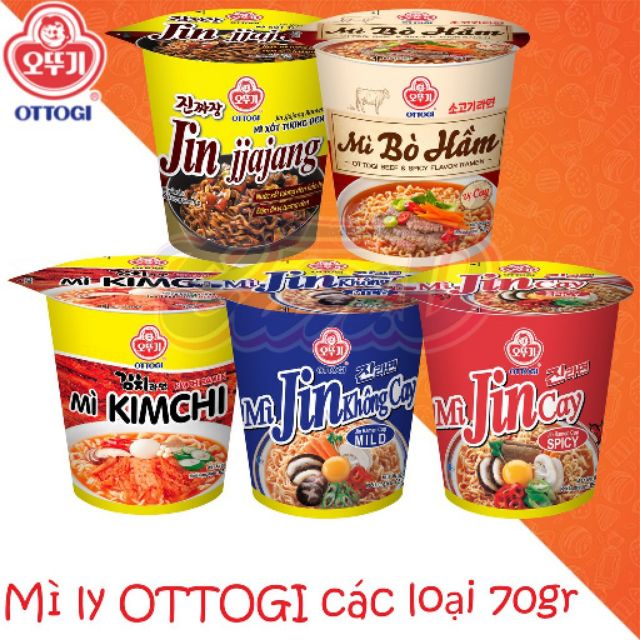Mì ly Ottogi các loại