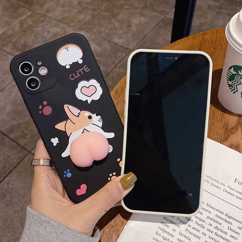 Ốp điện thoại họa tiết chú cún Corgi đáng yêu cho Iphone11 12 Pro Max 6 6s 7 8 Plus X Xs Xr Xsmax | BigBuy360 - bigbuy360.vn