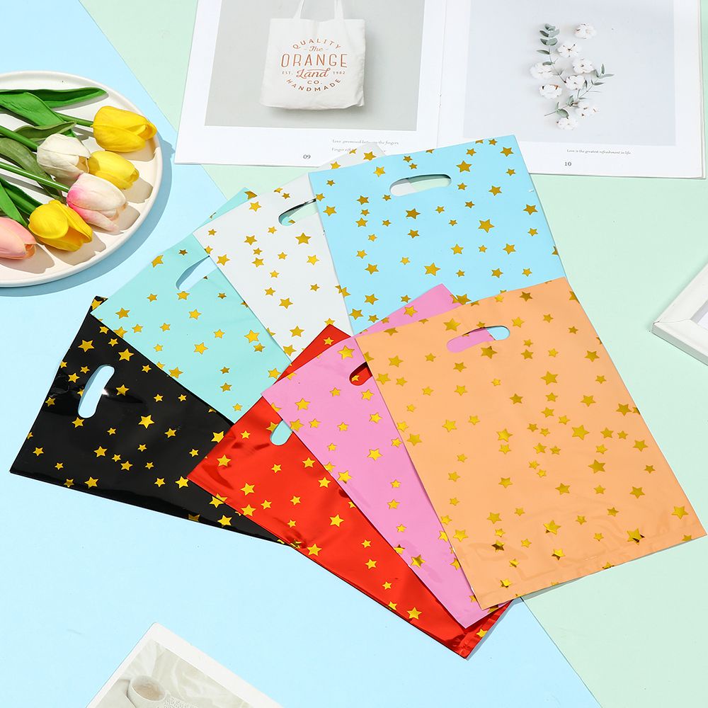 Set 10/20/50 túi phim nhôm ngôi sao 5 cánh diy đựng kẹo chất lượng cao tặng trẻ trong tiệc cưới tắm em bé