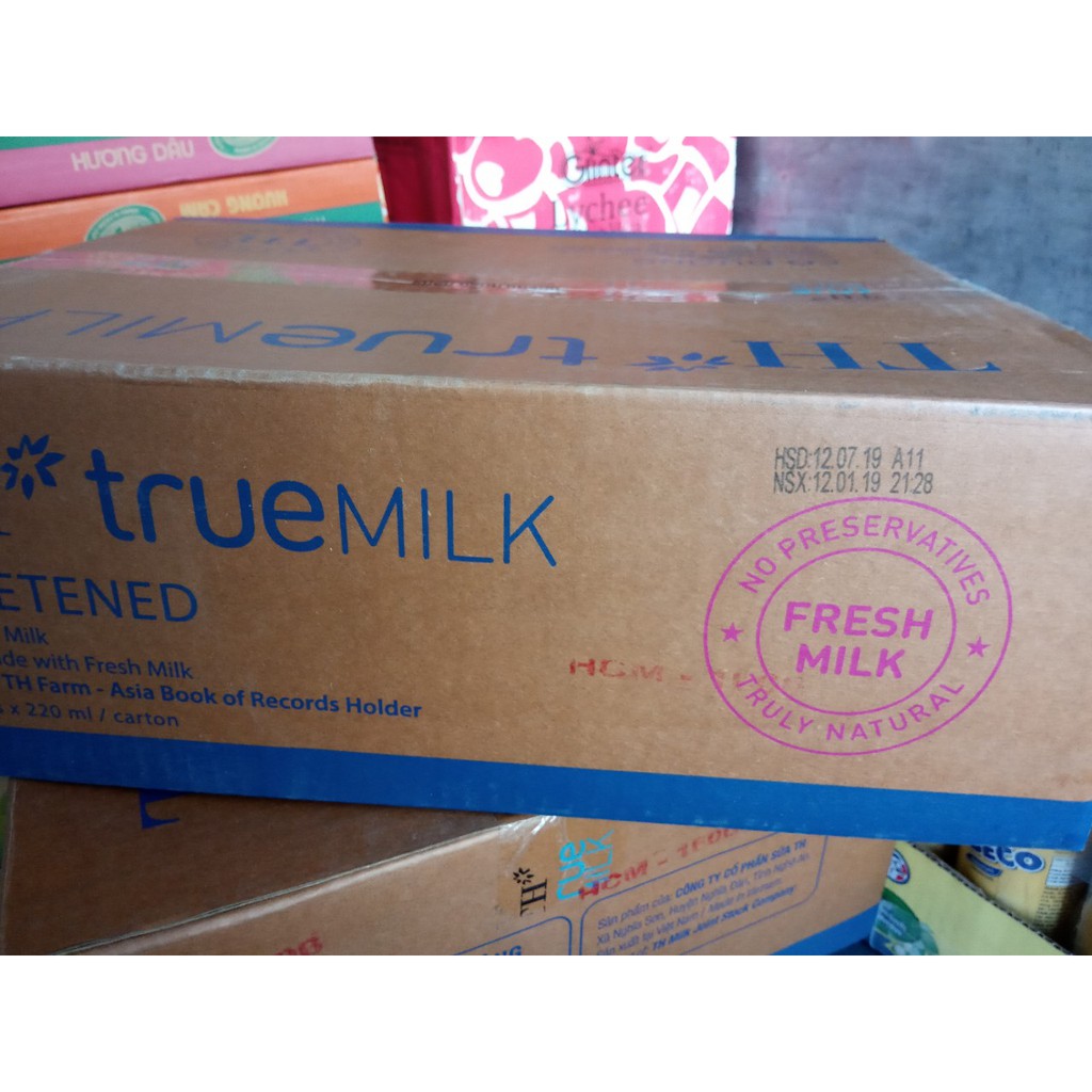 Thùng 48 Bịch Sữa TH True Milk 220ml