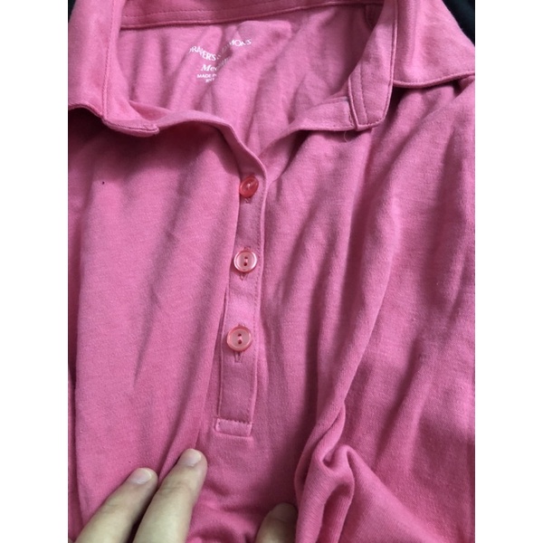 áo thun polo tay lỡ chất cotton xuất dư