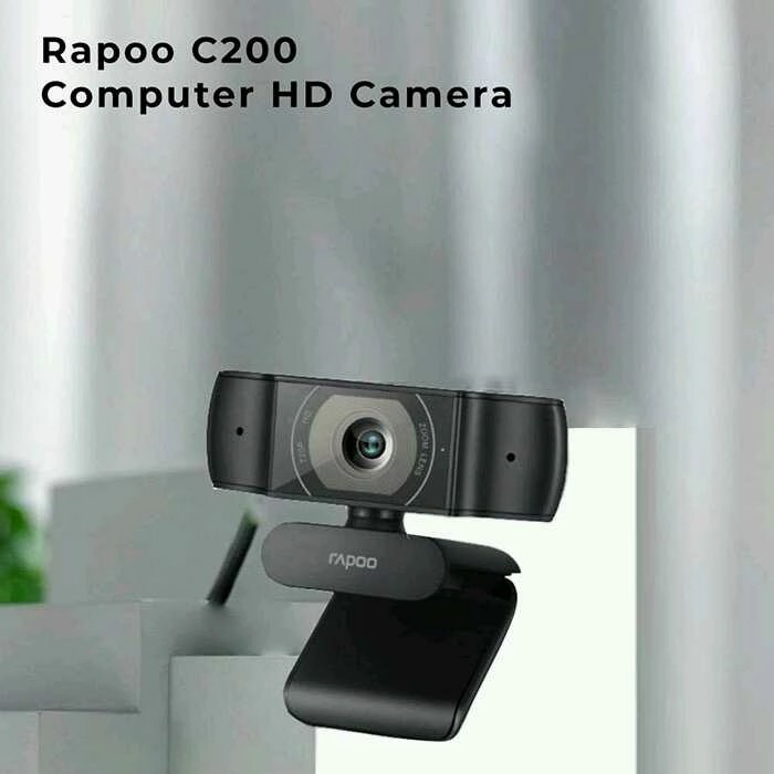 Webcam Rapoo C200 HD 720p màu đen | BigBuy360 - bigbuy360.vn