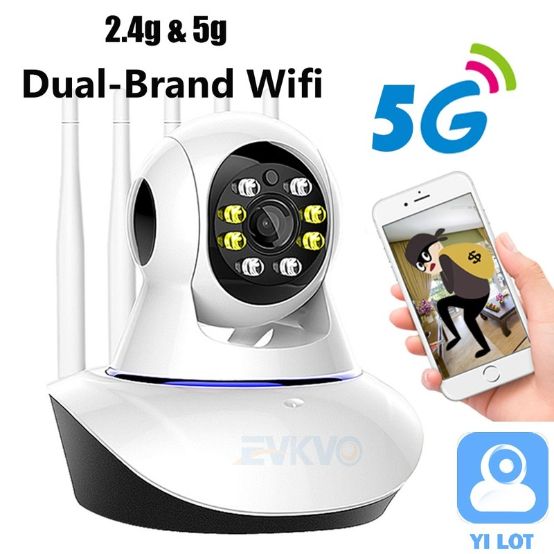 Camera An Ninh 5 Ăng Ten Hd 1080p Wifi 2.4g &amp; 5g