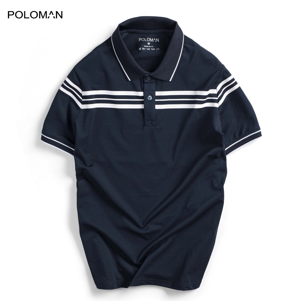 Áo thun Polo nam REGA in phối ngực vải Cotton cá sấu xuất xịn,chuẩn form,trẻ trung-năng động - POLOMAN | BigBuy360 - bigbuy360.vn