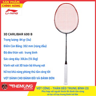 Vợt Cầu Lông LiNing 3D CALIBAR 600 B