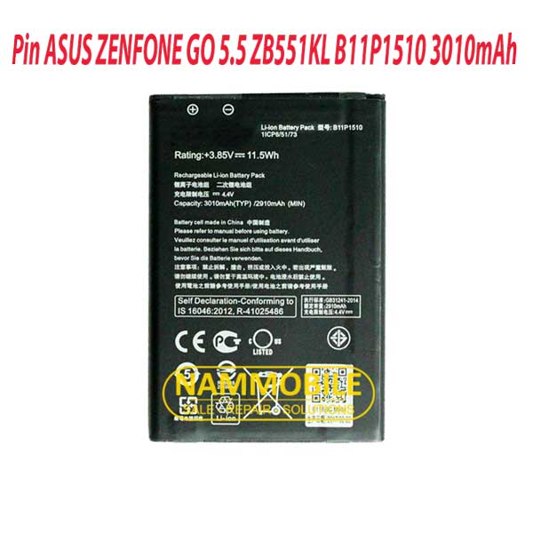 Pin ASUS ZENFONE GO 5.5 ZB551KL B11P1510 3010mAh Zin chính hãng