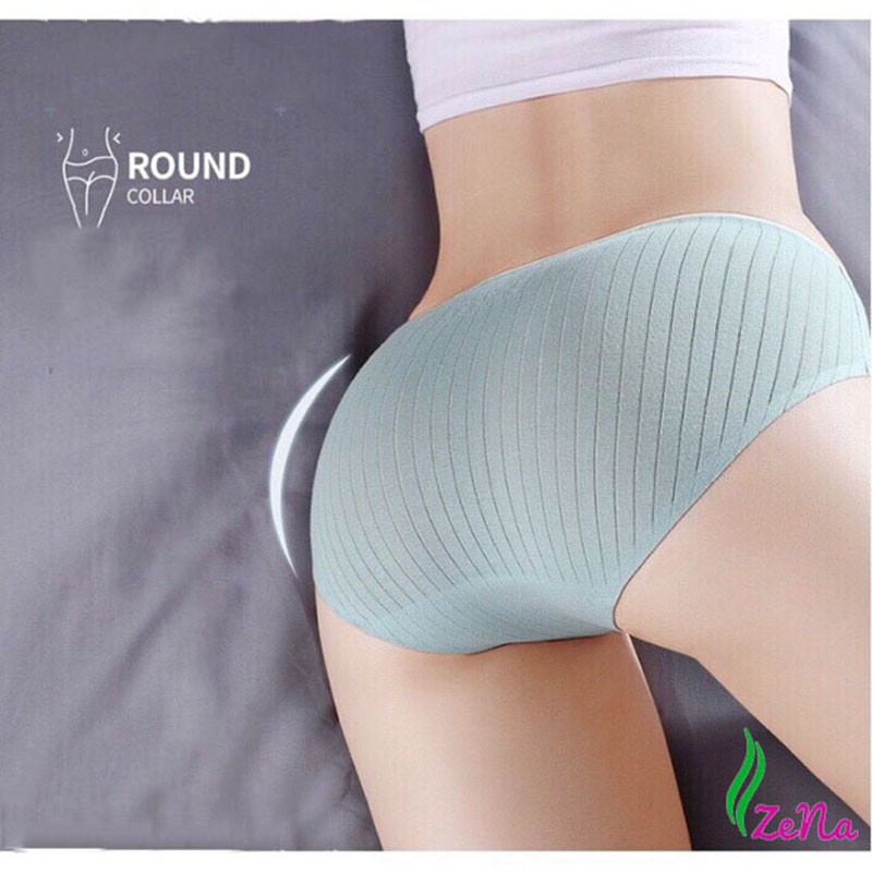 Quần lót cotton gân tăm không đường may kháng khuẩn ZE005 | BigBuy360 - bigbuy360.vn