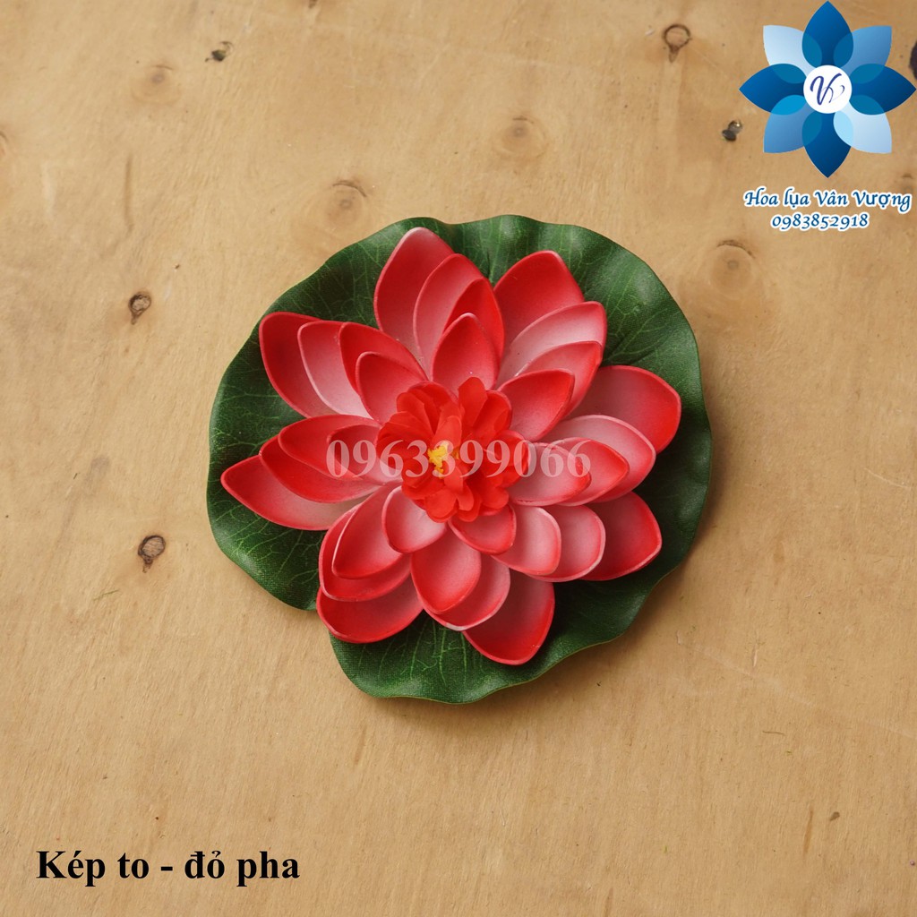 Hoa Giả FREESHIP Hoa Sen Thả Nước 16cm