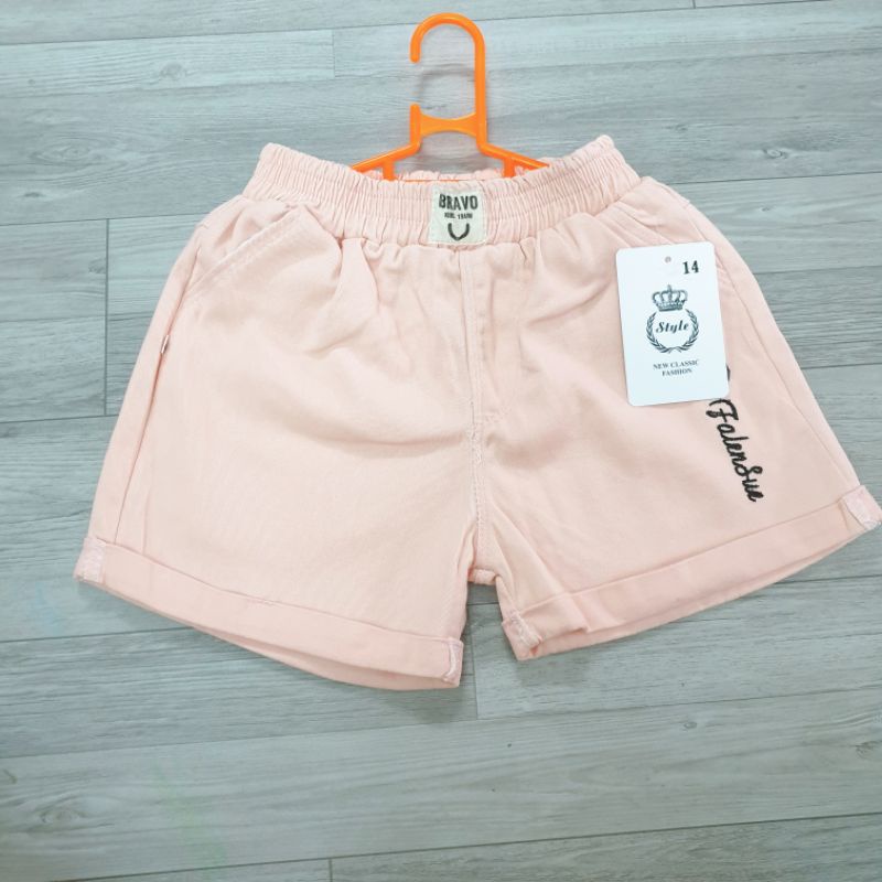 {10-18kg} Quần đùi kaki bé gái chất đẹp mềm mại M344