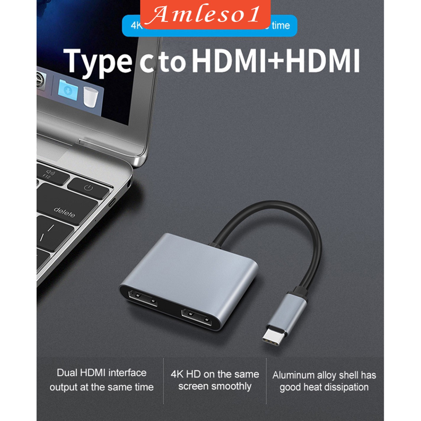 Hub 4 Trong 1 Với Cổng Hdmi Usb 3.0 87w Pd Cho Macbook Pro Air
