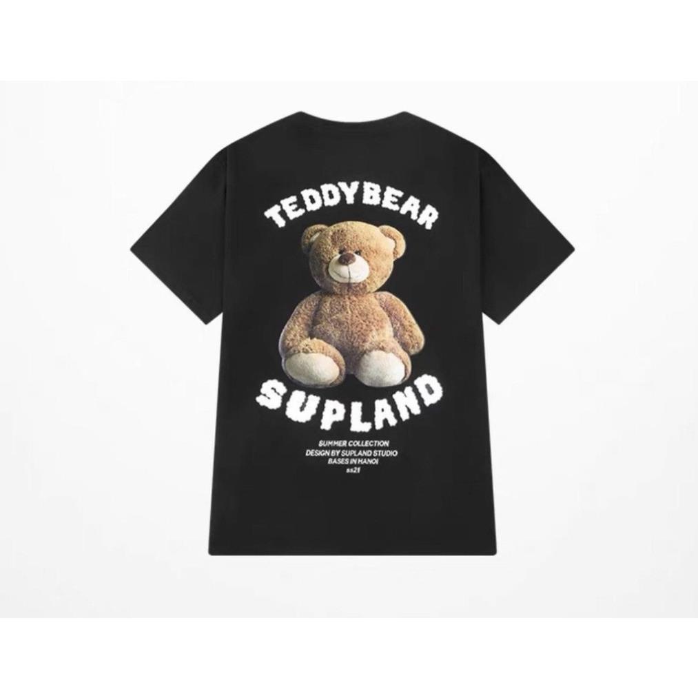 Áo thun nữ in hình gấu teddybear form rộng Lina - Phông ngắn tay lỡ oversize supland phong cách vintage 3158 ulzzang