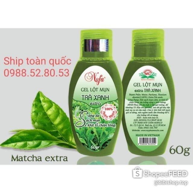 Combo 2 hộp gel lột mụn trà xanh nofa extra giá rẻ