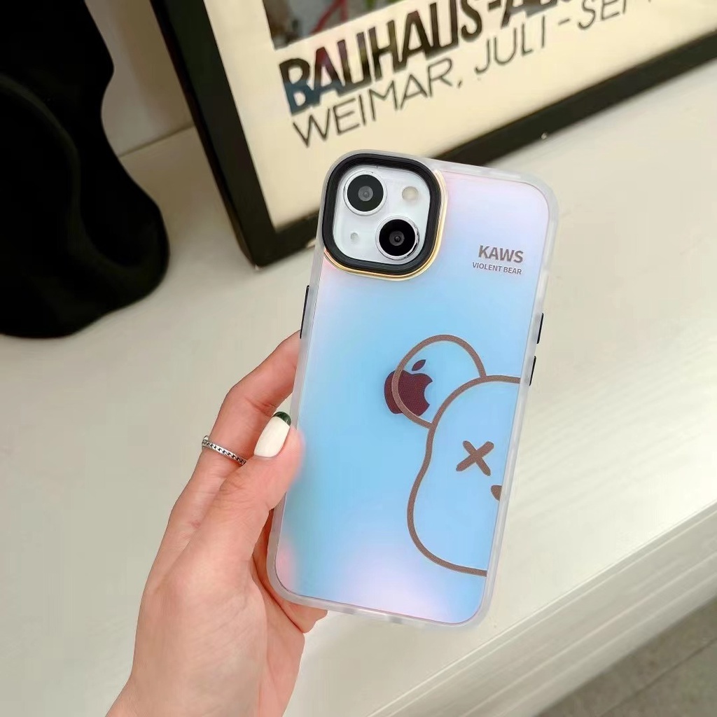 Ốp Điện Thoại In Hình Gấu kaws Sang Trọng Cho iphone 13 Pro Max i13 13pro 11ProMax i11 iX Xs XR Xs Max 7plus 8plus 12Pro 12 Pro Max