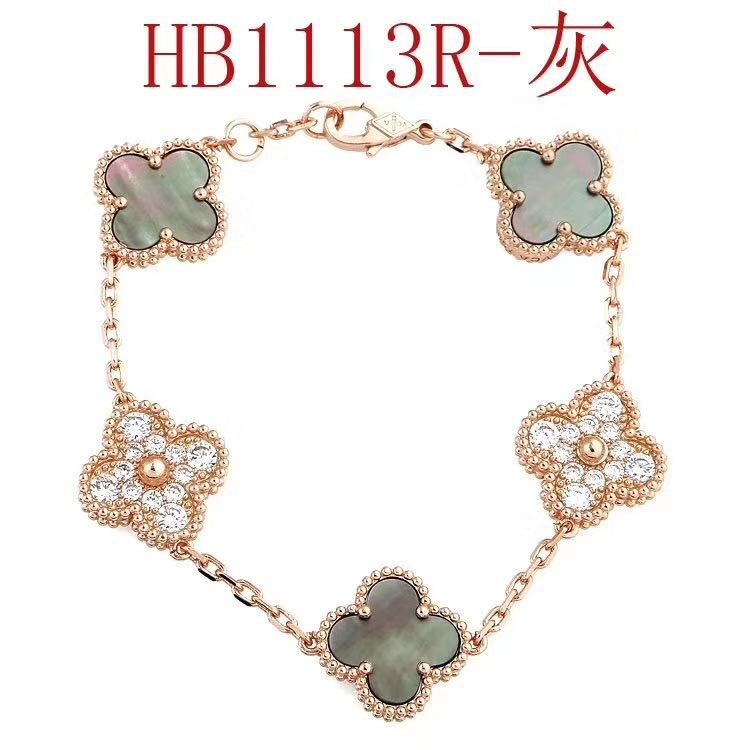 Vòng đeo tay mạ bạc 925 đính hoa trang trí xinh xắn