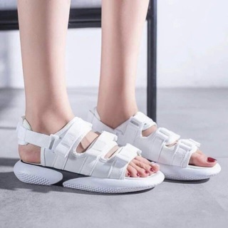 Dép quai hậu nữ 3 quai cài khuy 3 màu trắng/đen/hồng