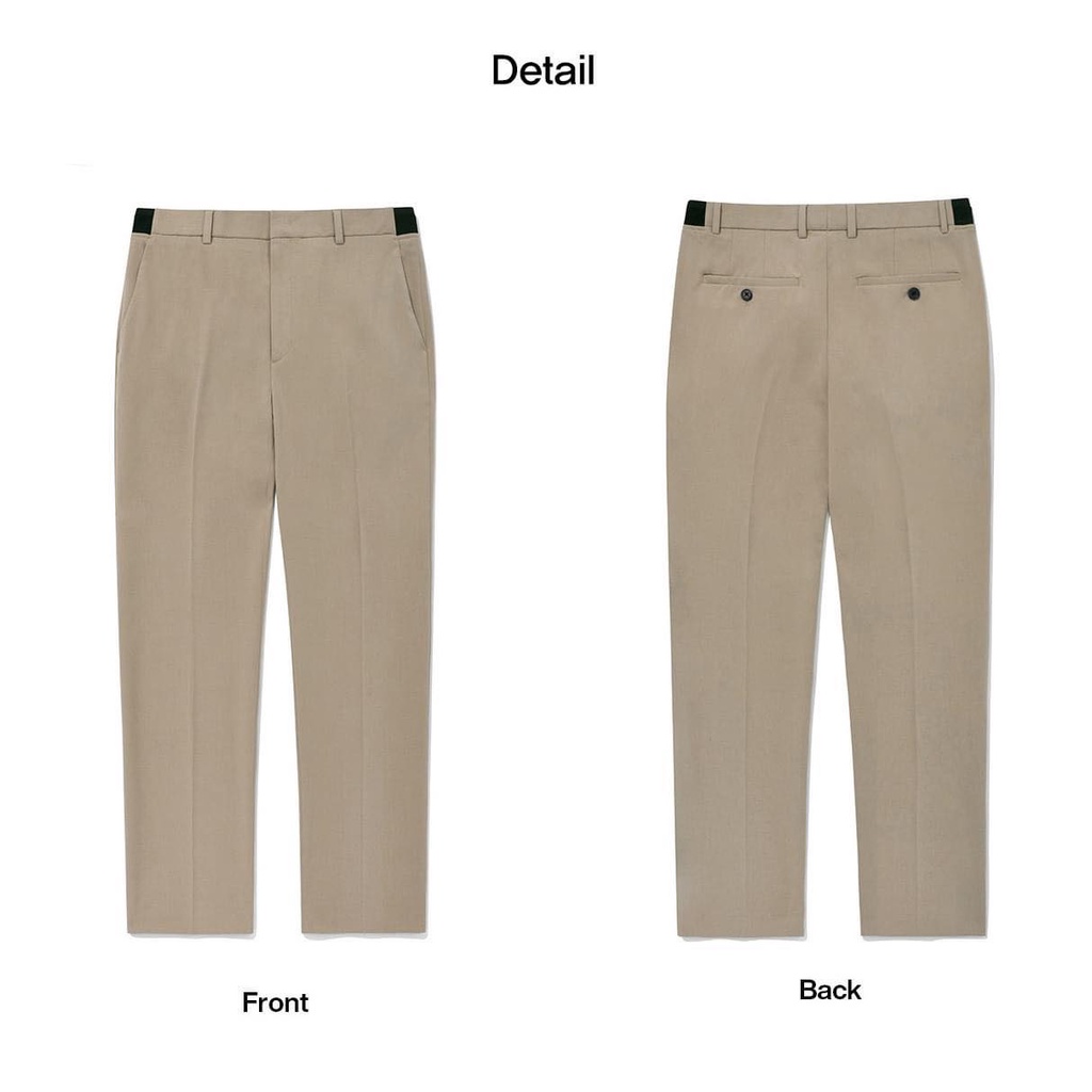 Quần âu dài PARTS Slim Crop Tapered xuất Hàn
