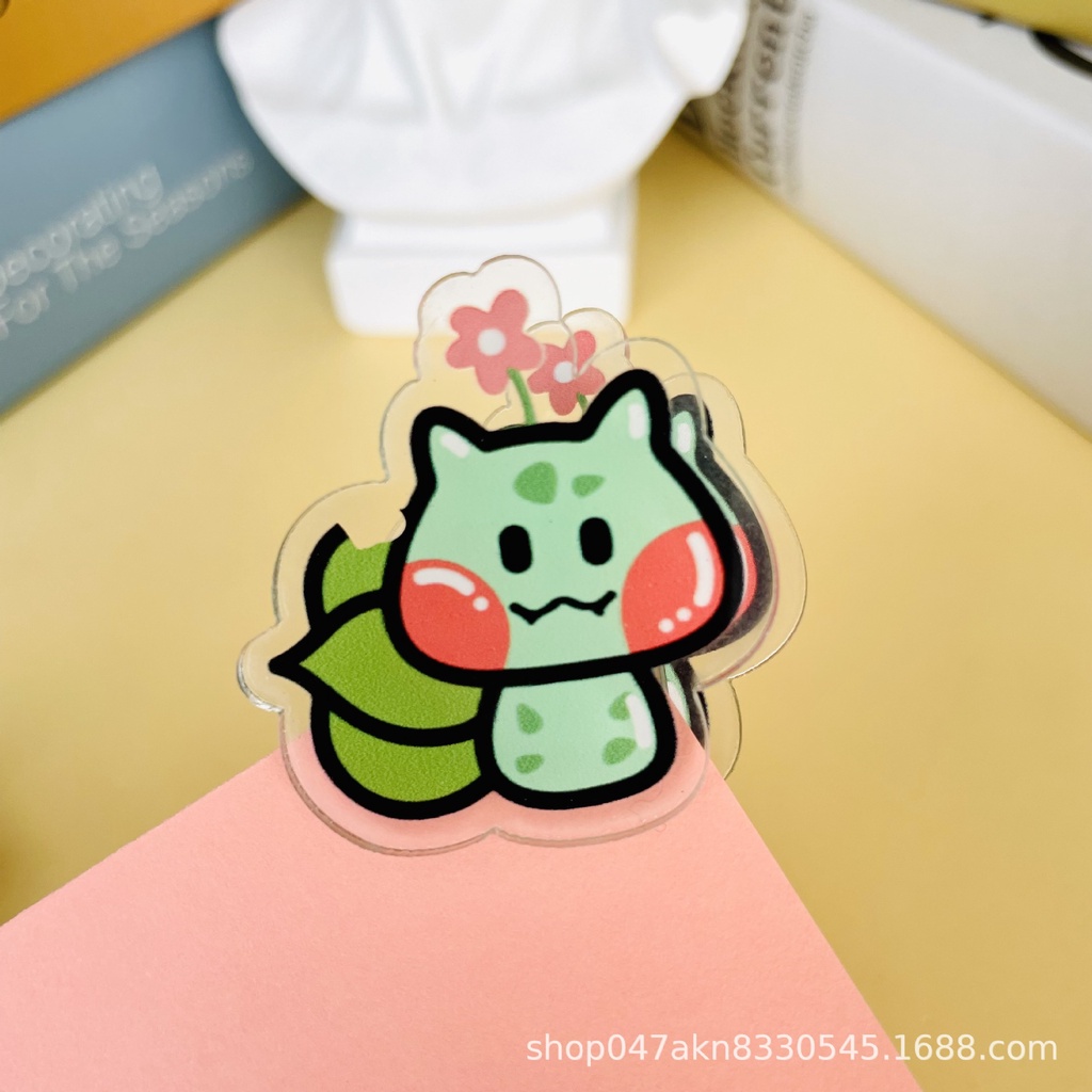 Kẹp Giấy Thử Nghiệm Hoạt Hình Toy Story Ba Mặt Bằng Acrylic Trong Suốt PP Kẹp Niêm Phong Đồ Ăn Nhẹ Hình Gấu Dâu Tây