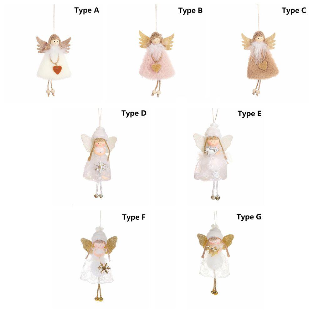 1 Búp Bê Thiên Thần Bằng Gỗ Dễ Thương Trang Trí Cây Thông Giáng Sinh