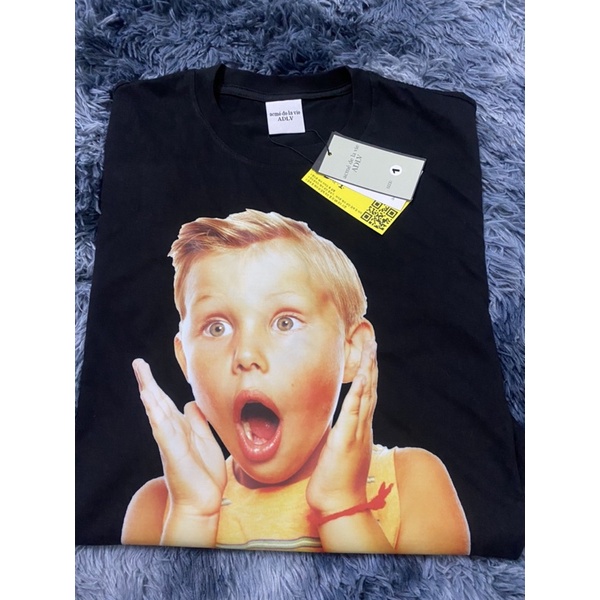 [Ảnh thật&amp;video] Áo thun ADLV nam nữ in hình bé tóc vàng chất liệu cotton cao cấp