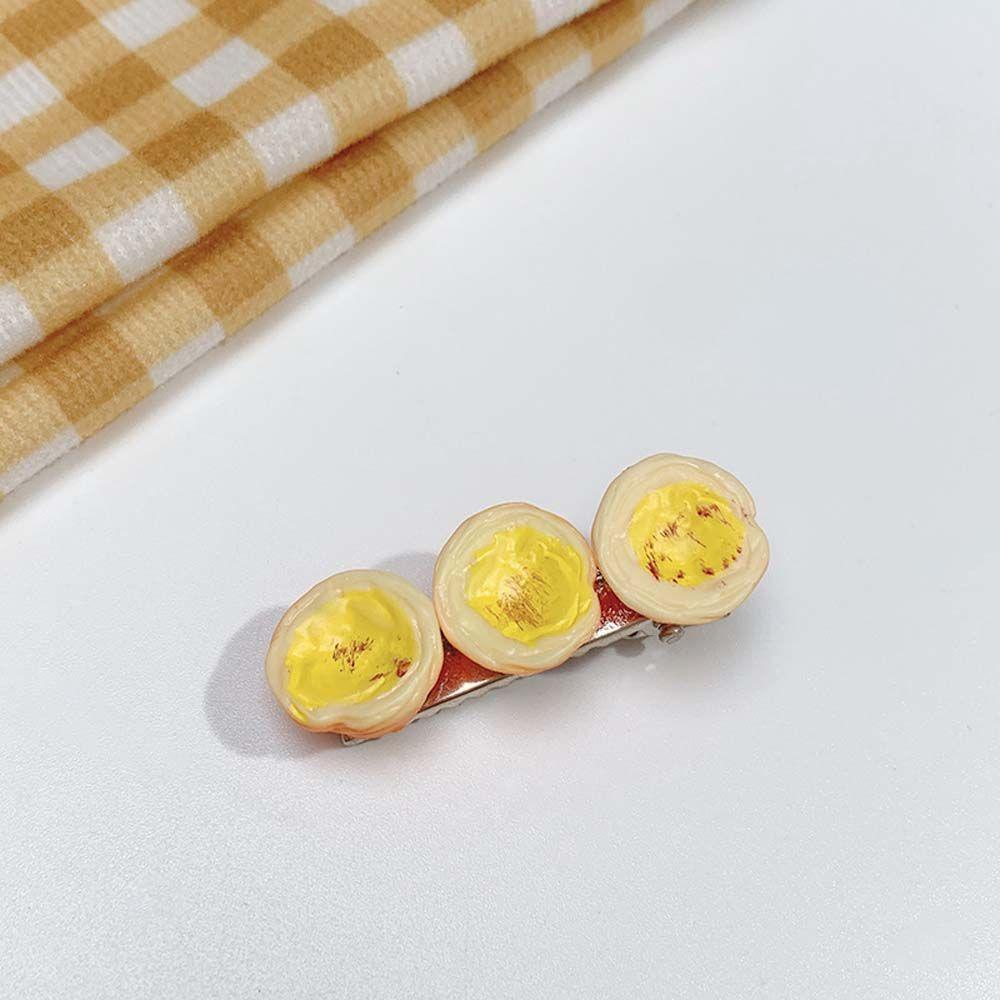 Kẹp Tóc Hình Bánh Trứng Hamburger Dễ Thương Cho Bé Gái