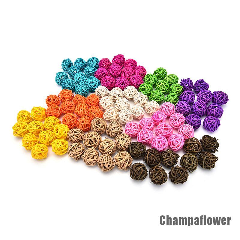 10 Quả câu mây 3cm/5cm nhiều màu dùng trang trí tiệc