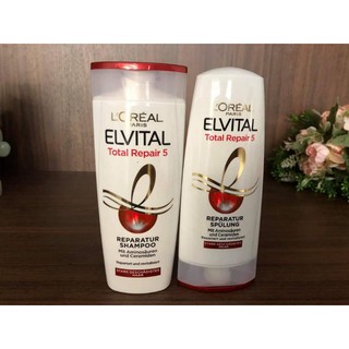 Hàng Đức Dầu gội Loreal Elvital 5 in 1 dành cho tóc hư tổn