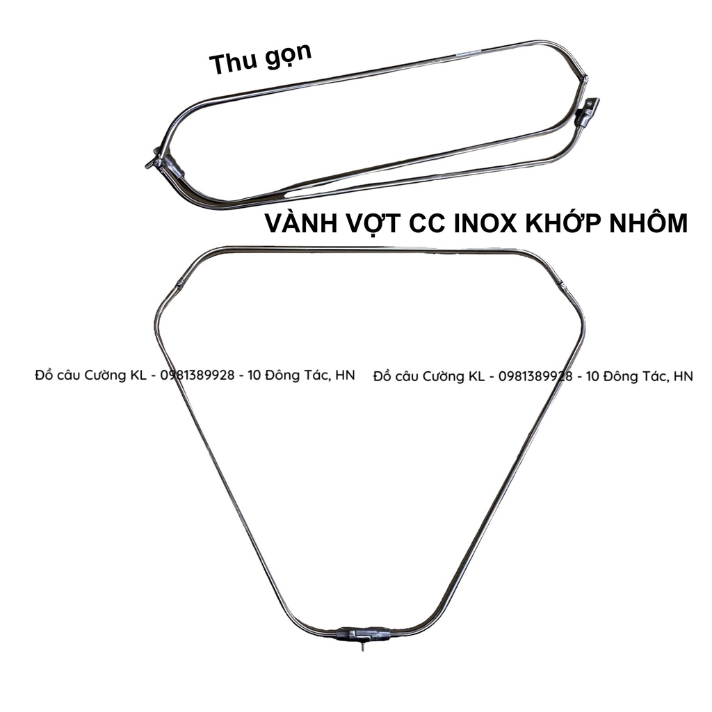 Vành vợt câu cá Inox CC