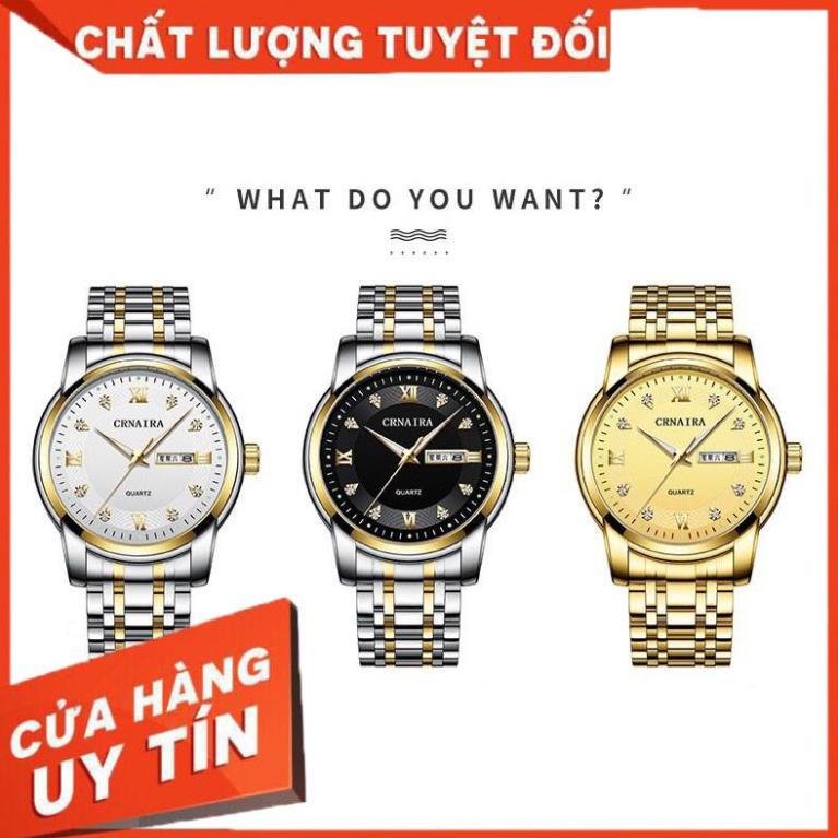 [HOT] [TẶNG KÈM VÒNG] ĐỒNG HỒ NAM CRNAIRA 316L DÂY THÉP CAO CẤP CHỐNG XƯỚC - CHỐNG NƯỚC . | BigBuy360 - bigbuy360.vn