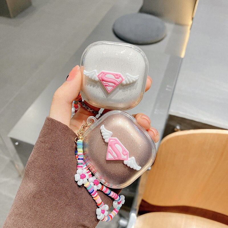 Ốp Hộp Đựng Tai Nghe Lấp Lánh Cho samsung galaxy buds live & buds fe / buds pro / buds2 Ốp
