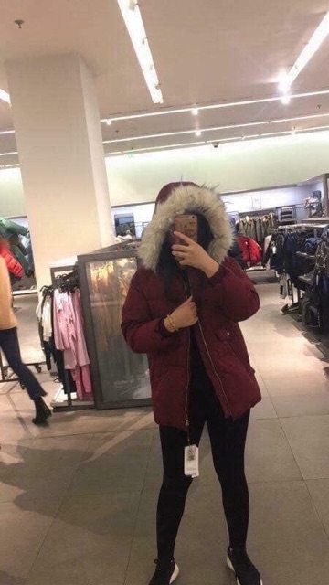 Áo phao lông vũ Zara Authentic