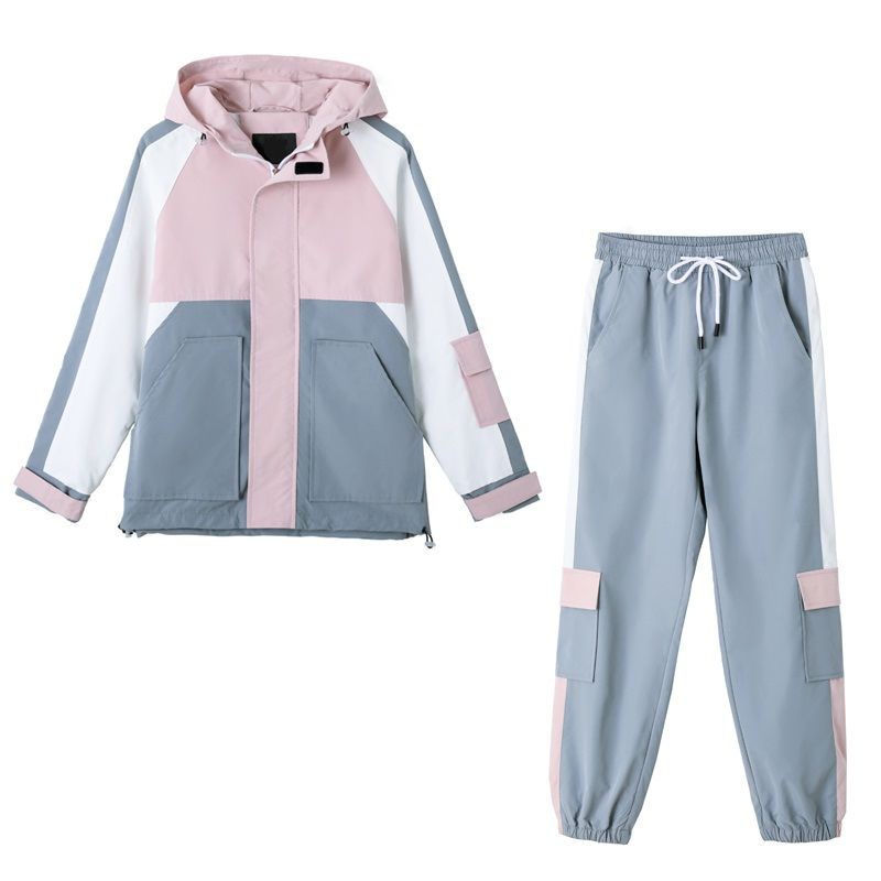 Set trang phục thể thao dáng rộng phong cách đường phố 2021 mới thời trang dành cho nữ