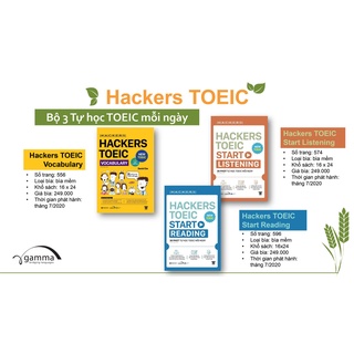 Sách – Hackers TOEIC Start Reading – Lộ Trình Học đọc TOEIC Cho người mới bắt đầu (gamma)
