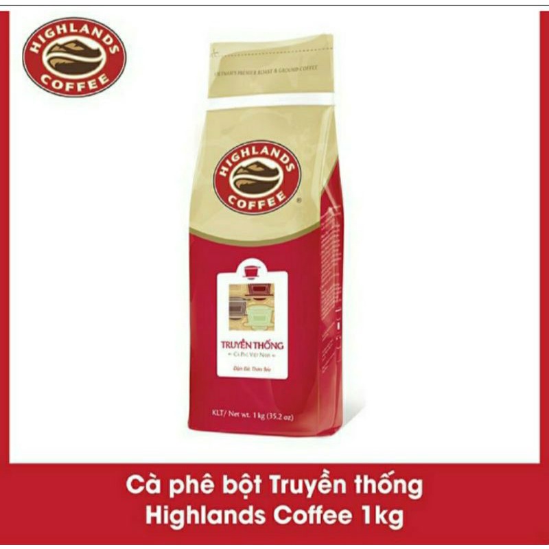 Cà phê bột Truyền thống Highlands Coffee 1kg