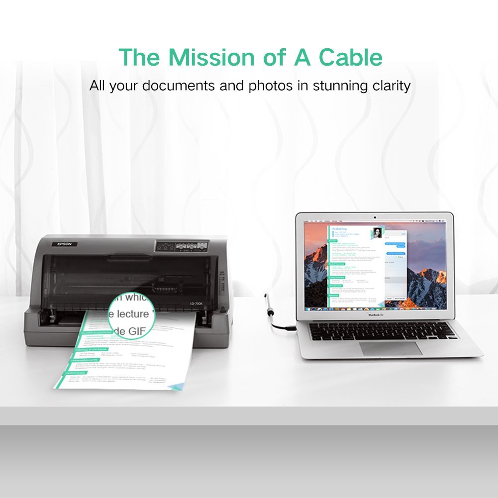 Cáp máy in USB 2.0 Ugreen 10350 10351 10352 20846 20847 US 135