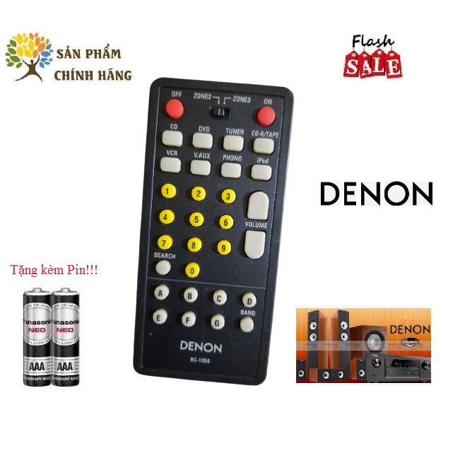 Remote điều khiển dàn âm thanh DENON- Hàng chính hãng theo máy, bao test bao sống BH 6 tháng