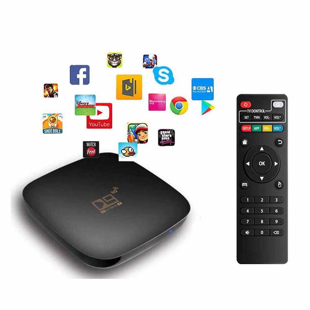 Đầu NhậN TV Box Bluetooth 4.1 2GB 16GB 905 Core TV Android 10.0 KèM Phụ KiệN