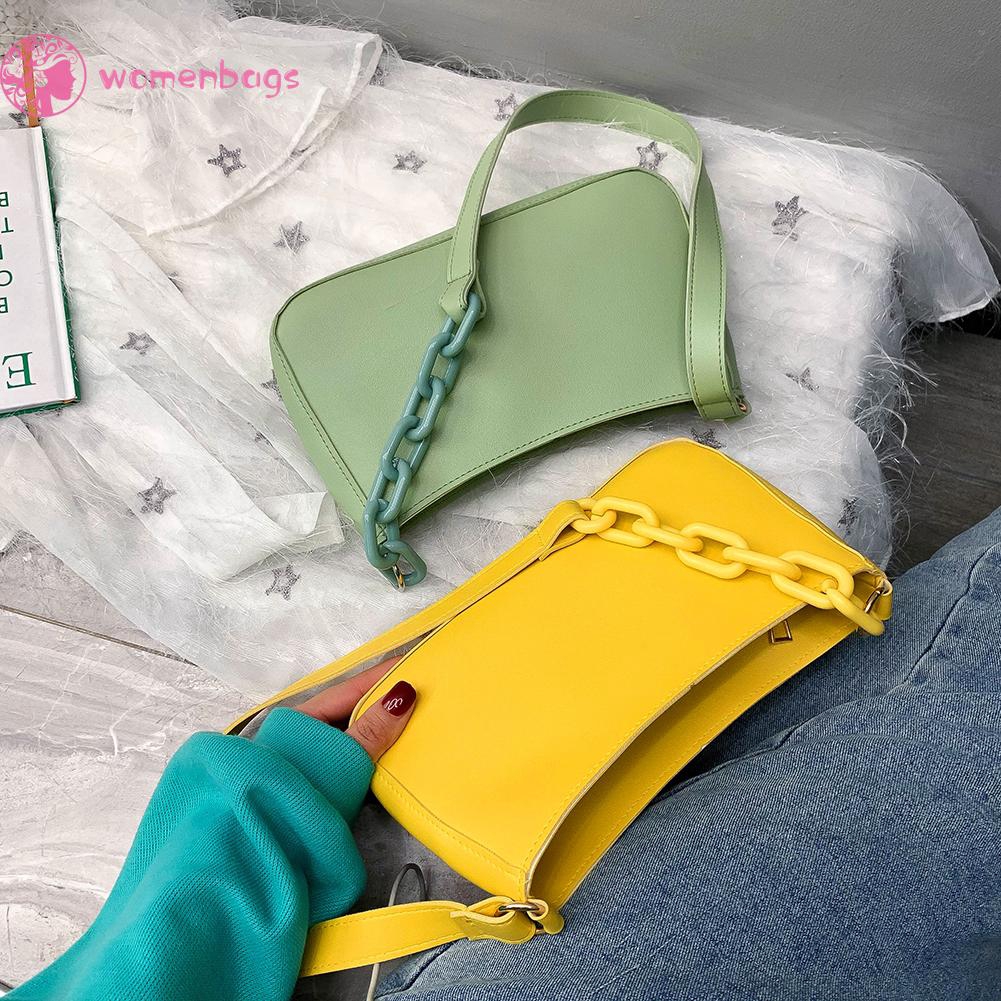 Túi xách bằng da PU màu trơn thời trang thường ngày cho nữ | BigBuy360 - bigbuy360.vn