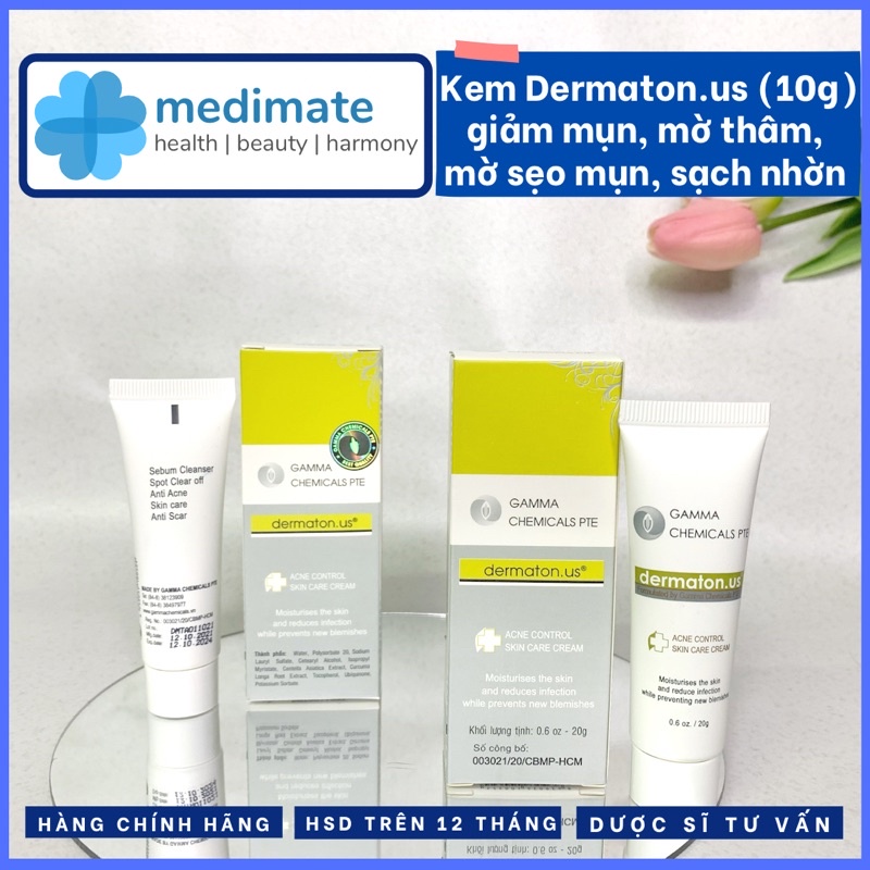 Kem Gamma Chemicals Dermaton.us giảm mụn, giảm thâm 20g