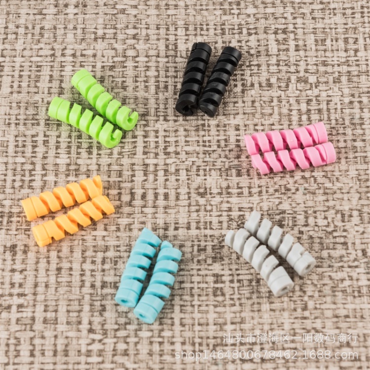 SG - Combo 2 dụng cụ bọc xoắn bảo vệ đầu dây cáp sạc tai nghe điện thoại, chống đứt dây gãy vỏ nhựa