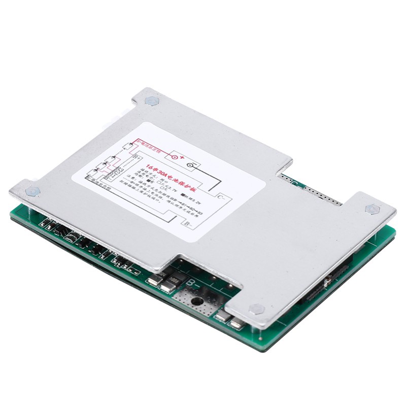 Bảng mạch bảo vệ pin 16S 48V 30A LIFEPO4 BMS PCB dành cho xe đạp điện ESCOOTER