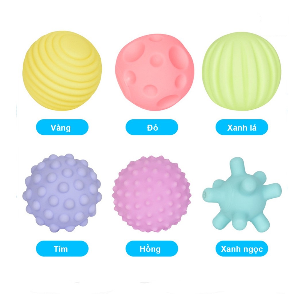 Bóng cho bé chơi an toàn, bóng xúc giác giúp cho trẻ phát triển xúc giác, thị giác, thính giác cho bé